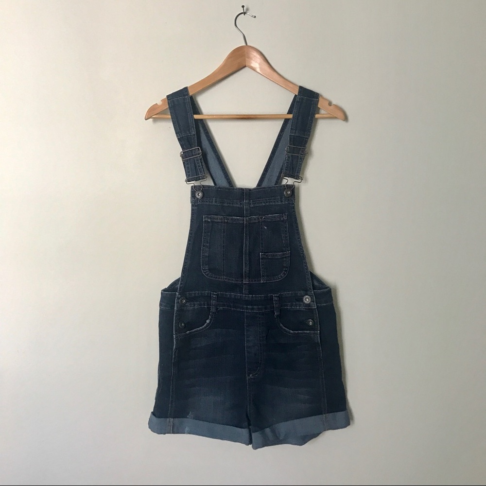 Free People Denim Shortalls